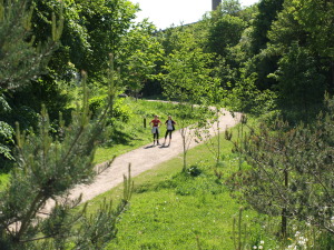 Grøndalen - en smal grøn kile for cyklister og gående. Foto: Arkiv